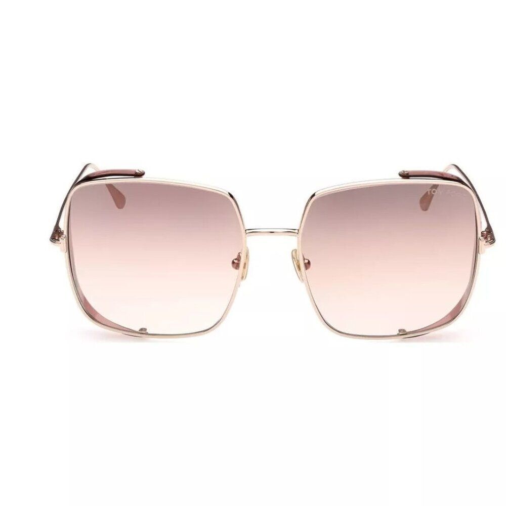 New Authentic Tom Ford Toby FT0901-28F-60 Square Sunglasses - Picture 2 of 2